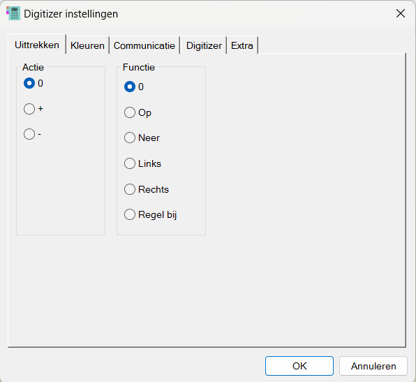 DigitizerInstellingen