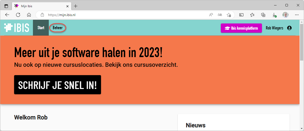 Gebruikers aanmaken op mijn.ibis.nl 1
