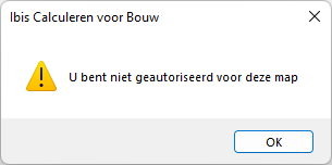 SQL melding indien niet geautoriseerd