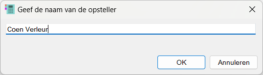 Opstellernaam
