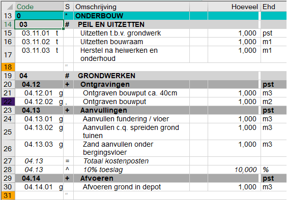 Genereren referentiebegroting3