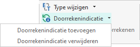 Doorreken indicatie