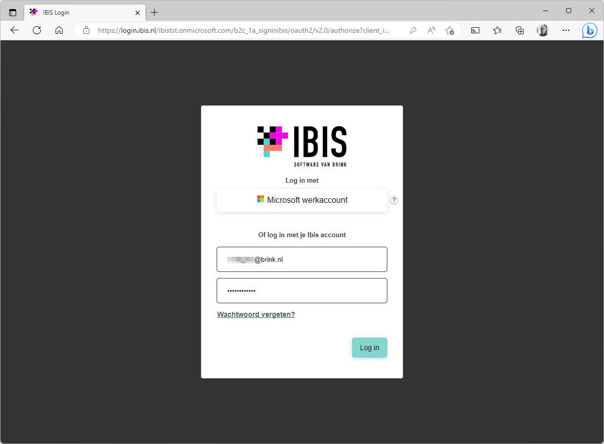 Inloggen als klantbeheerder op mijn.ibis.nl 1