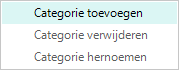 Categorieën contextmenu - toevoegen