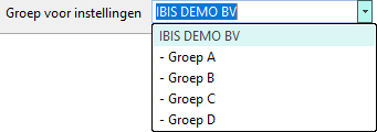 Instellingenbeheer - Groep voor instellingen