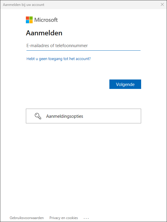 AVD inloggen MS werkaccount 1