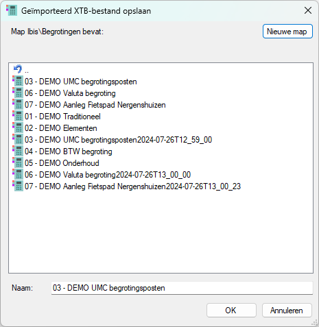 ImportXTB multiselect