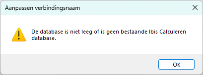 SQL database aanmaken - melding verkeerde DB