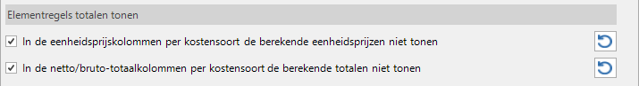 Opties - Begroting weergave - Totalen3