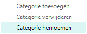 Categorieën contextmenu - hernoemen