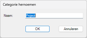 Categorie hernoemen