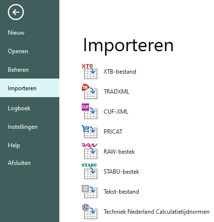 Lint Bestand + Importeren