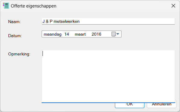 OfferteEigenschappen